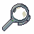 Magnifying glass inventory icon